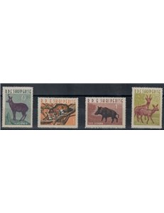 ALBANIA 1962 Fauna, animals 4v MNH**