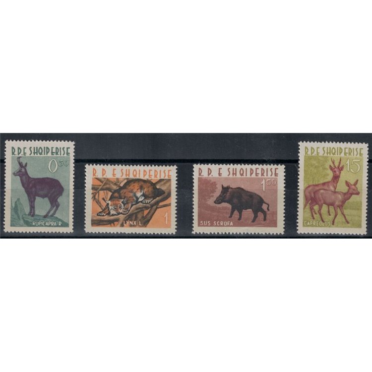 ALBANIA 1962 Fauna, animali 4v MNH**