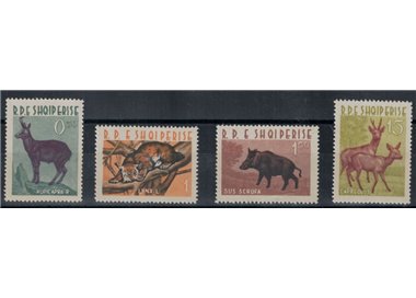 ALBANIA 1962 Fauna, animals 4v MNH**