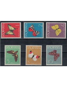 ALBANIA 1963 Fauna, butterflies 6v MNH**