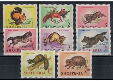 ALBANIA 1964 Fauna, animals 8v MNH**