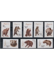 ALBANIA 1965 Fauna, bears 8v MNH**