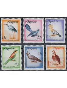 ALBANIA 1965 Migratory birds 6v MNH**
