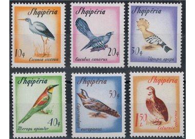 ALBANIA 1965 Migratory birds 6v MNH**