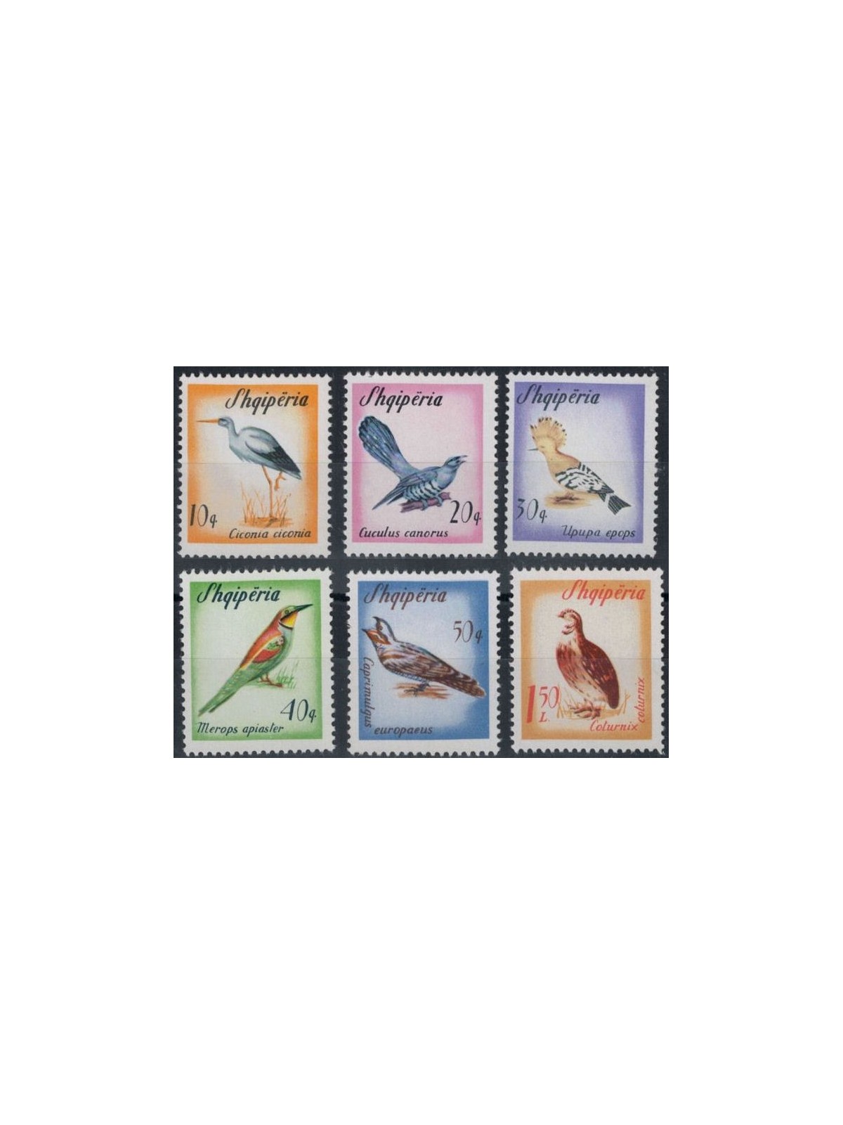 ALBANIA 1965 Migratory birds 6v MNH**