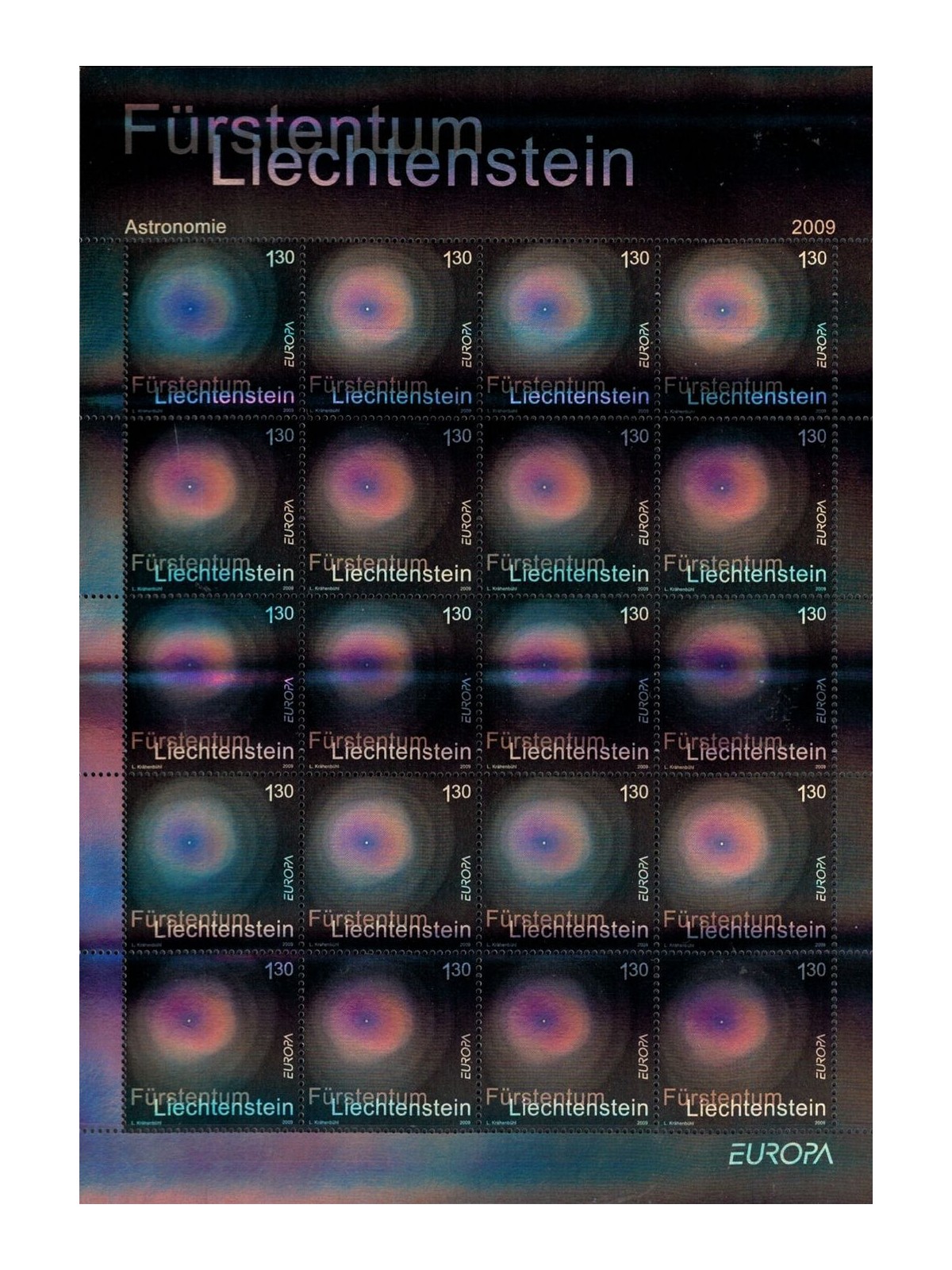 LIECHTENSTEIN 2009 Europa MF MNH**