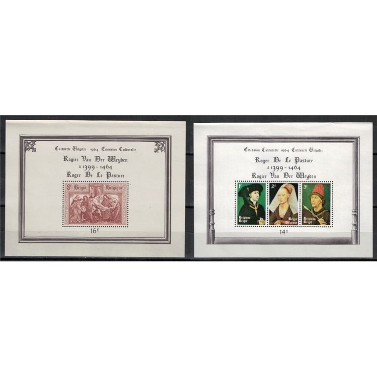 BELGIUM 1964 Cultural series, Roger de La Pasture 2 s/s MNH**