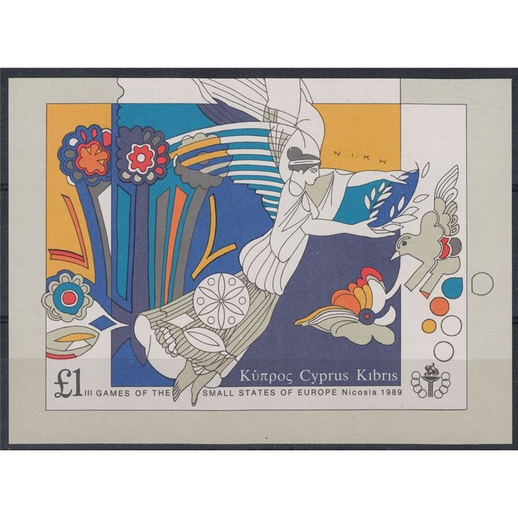 CYPRUS 1989 Games of the Small States 1 s/s MNH**