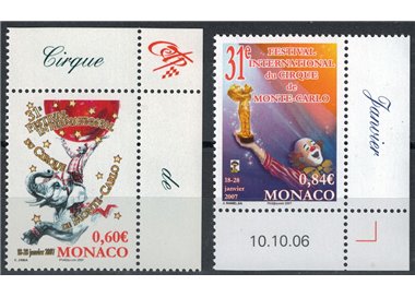 MONACO 2006 Festival Internazionale del Circo 2v MNH**