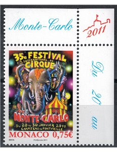 MONACO 2010 Festival Internazionale del Circo MNH**