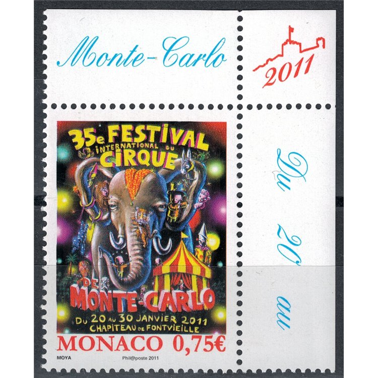 MONACO 2010 International Circus Festival MNH**