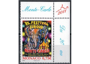 MONACO 2010 International Circus Festival MNH**
