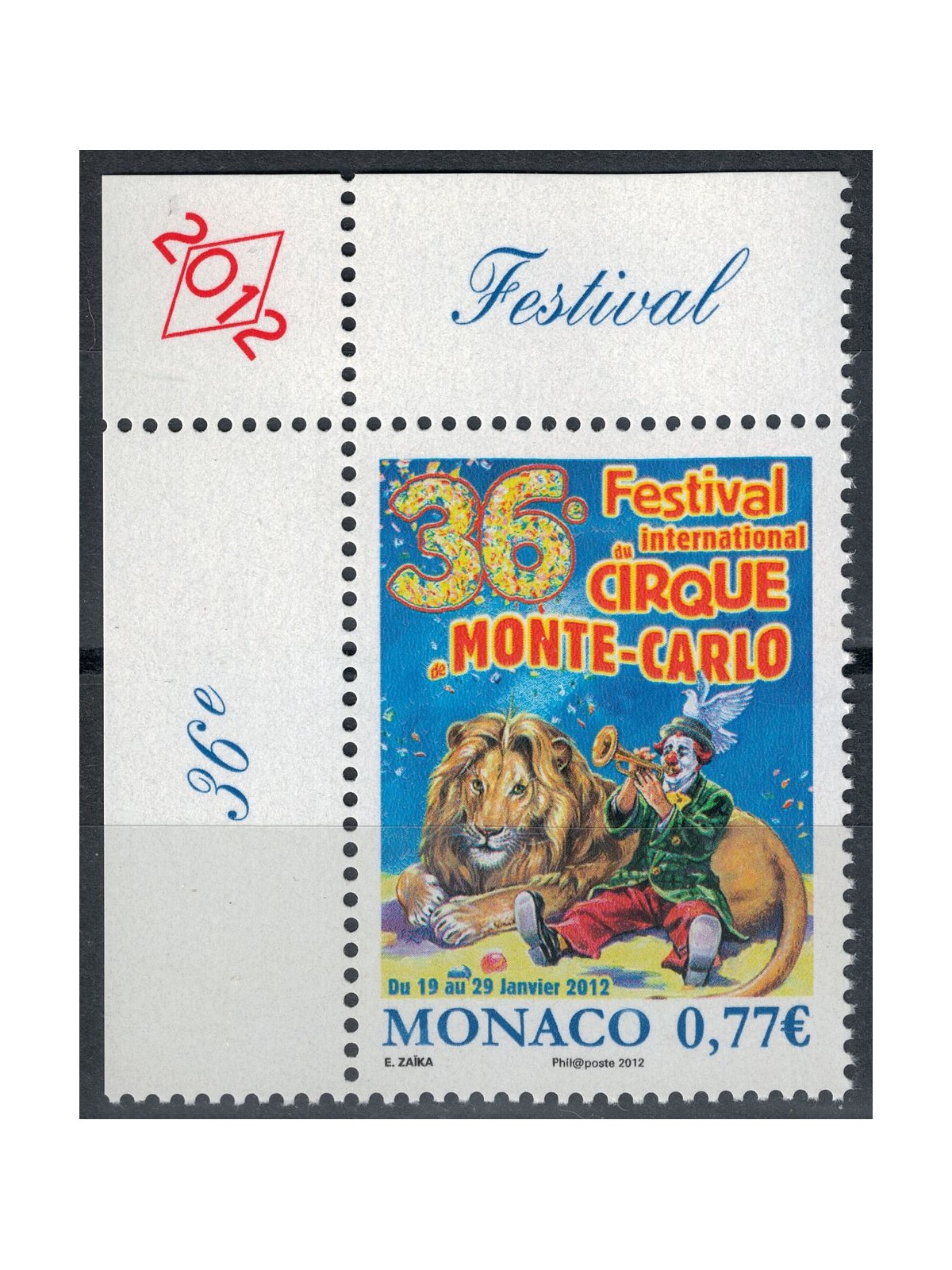 MONACO 2011 Festival Internazionale del Circo MNH**