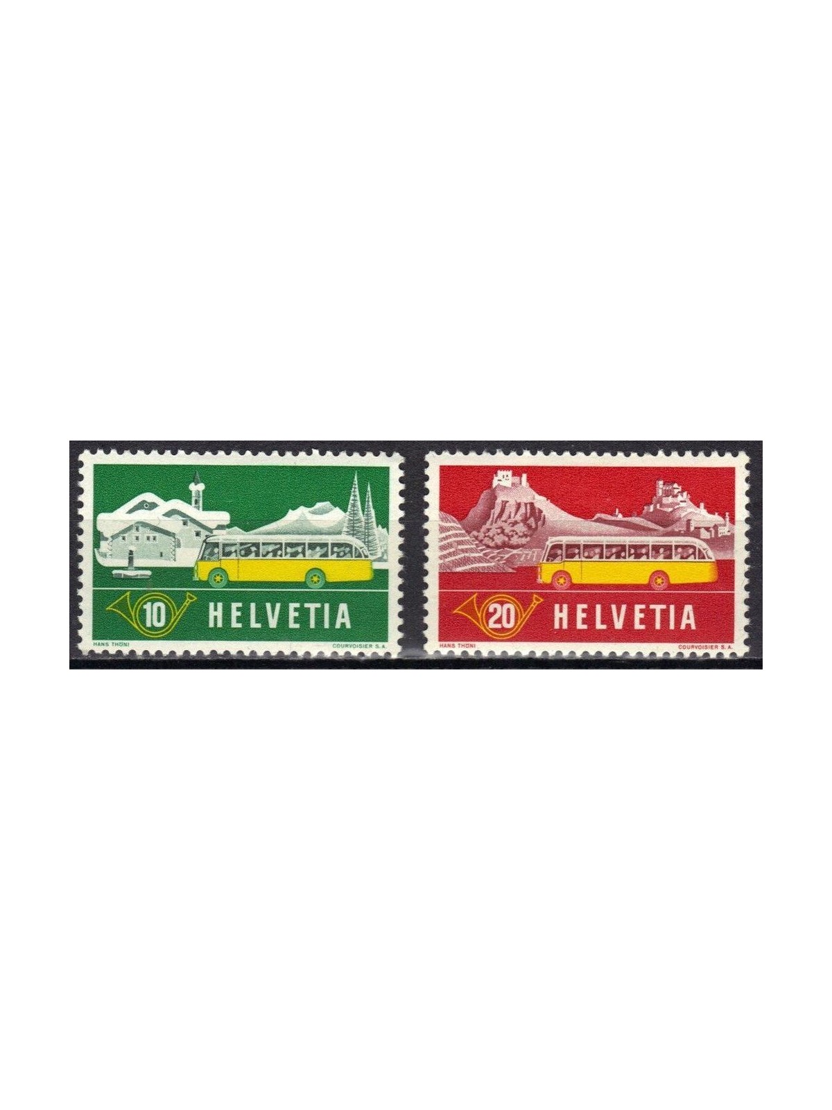 SWITZERLAND 1953 Postal couriers 2v MNH**