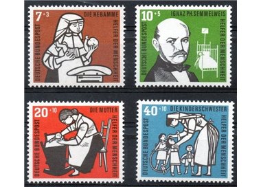 GERMANY BRD 1956 Pro childhood 4v MNH**
