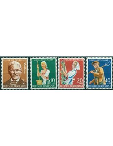 GERMANIA BRD 1958 Beneficenza, Friedrich Raiffesen 4v MH*
