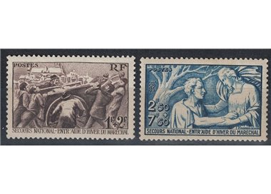 FRANCIA 1941 Pro Soccorso Nazionale 2v MH*