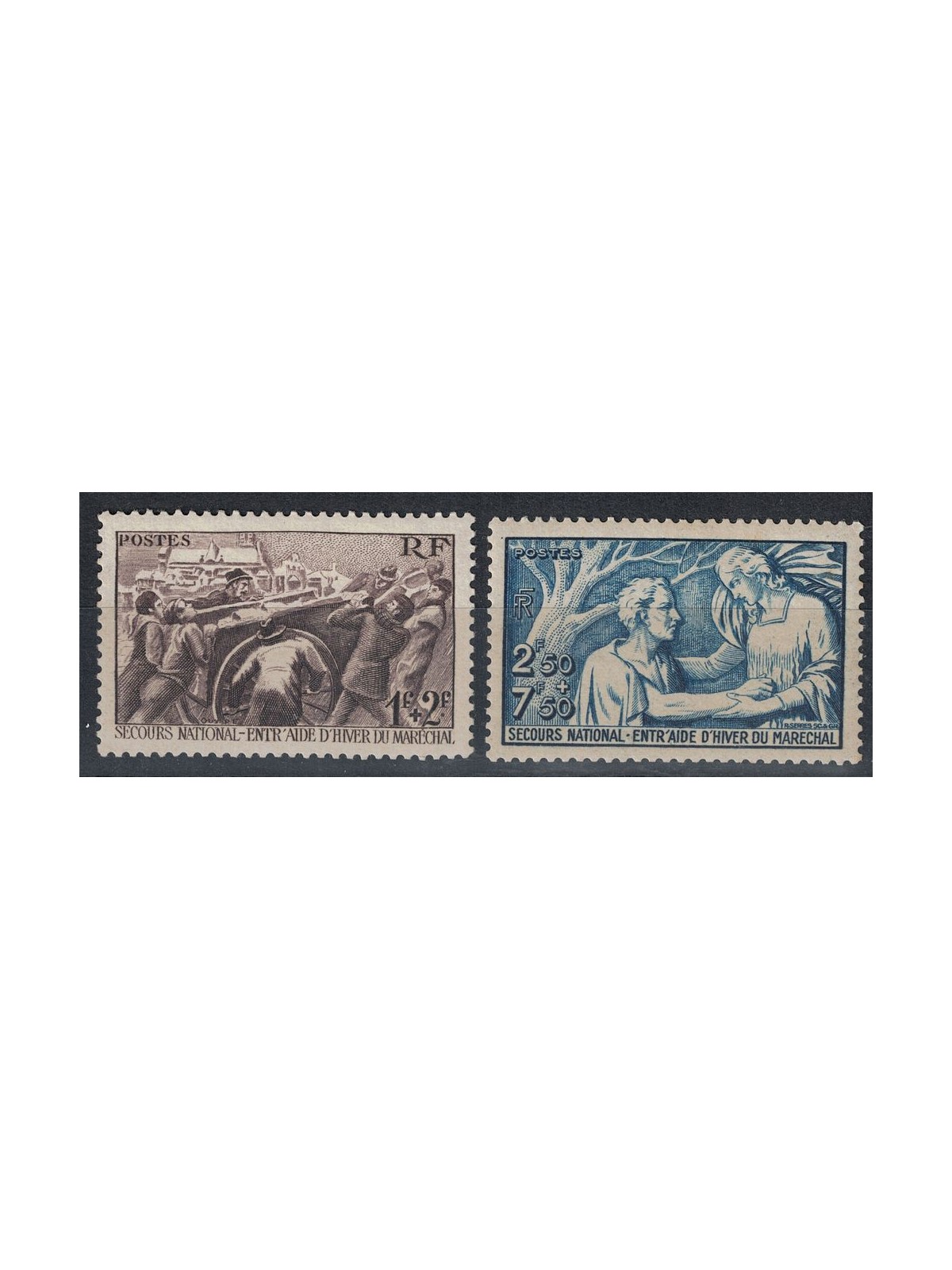 FRANCIA 1941 Pro Soccorso Nazionale 2v MH*