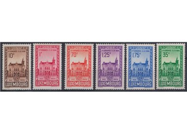 LUSSEMBURGO 1936 Federazione internazionale di filatelia 6v MH*