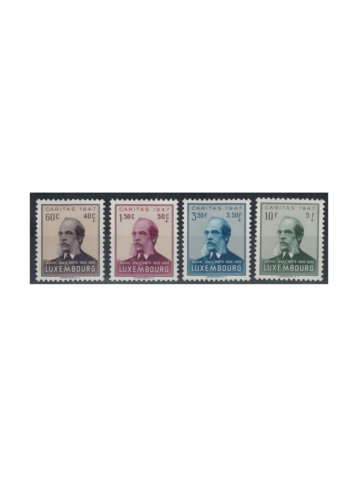 LUXEMBOURG 1947 Caritas, pro infanzia 4v MH*