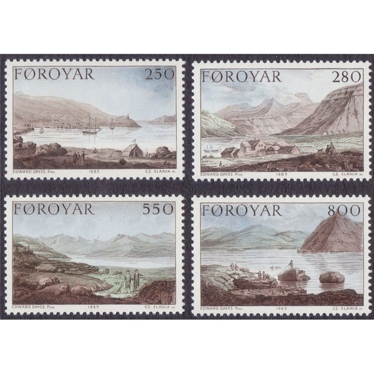 FAROERS 1985 The Stanley Expedition 4v MNH**