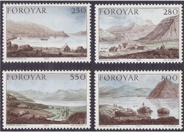 FAROERS 1985 The Stanley Expedition 4v MNH**