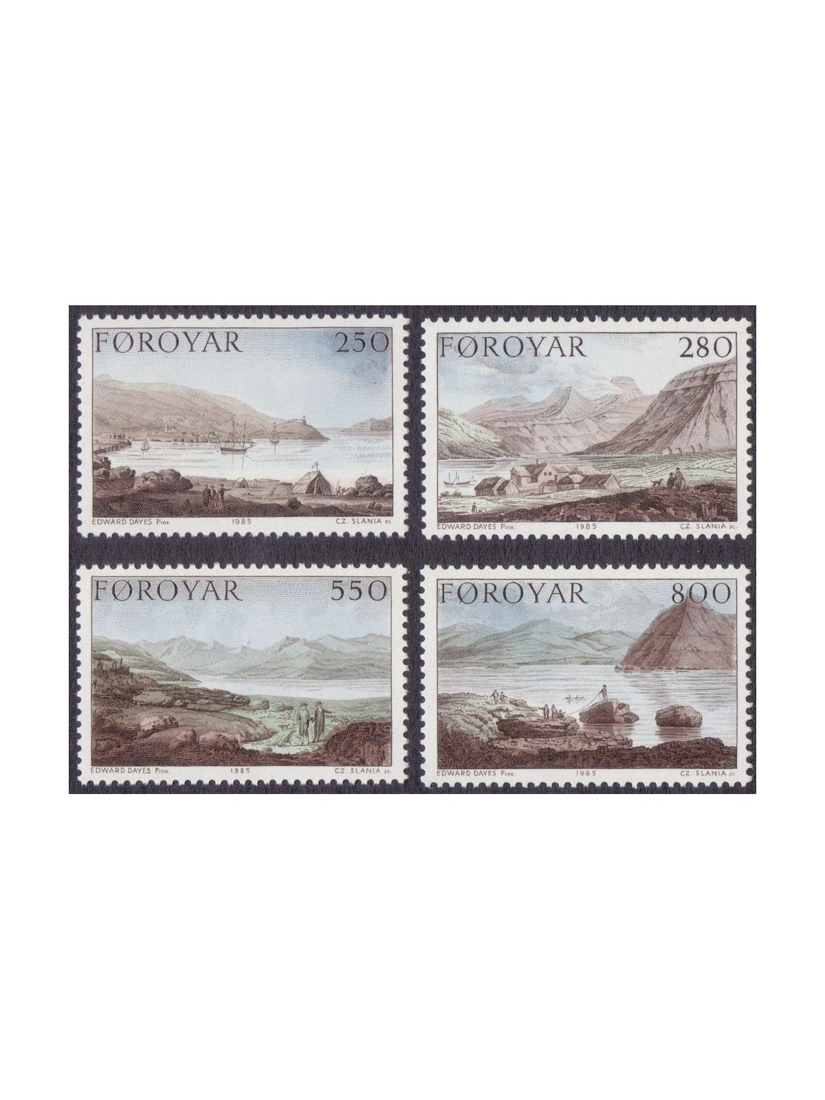 FAROERS 1985 The Stanley Expedition 4v MNH**