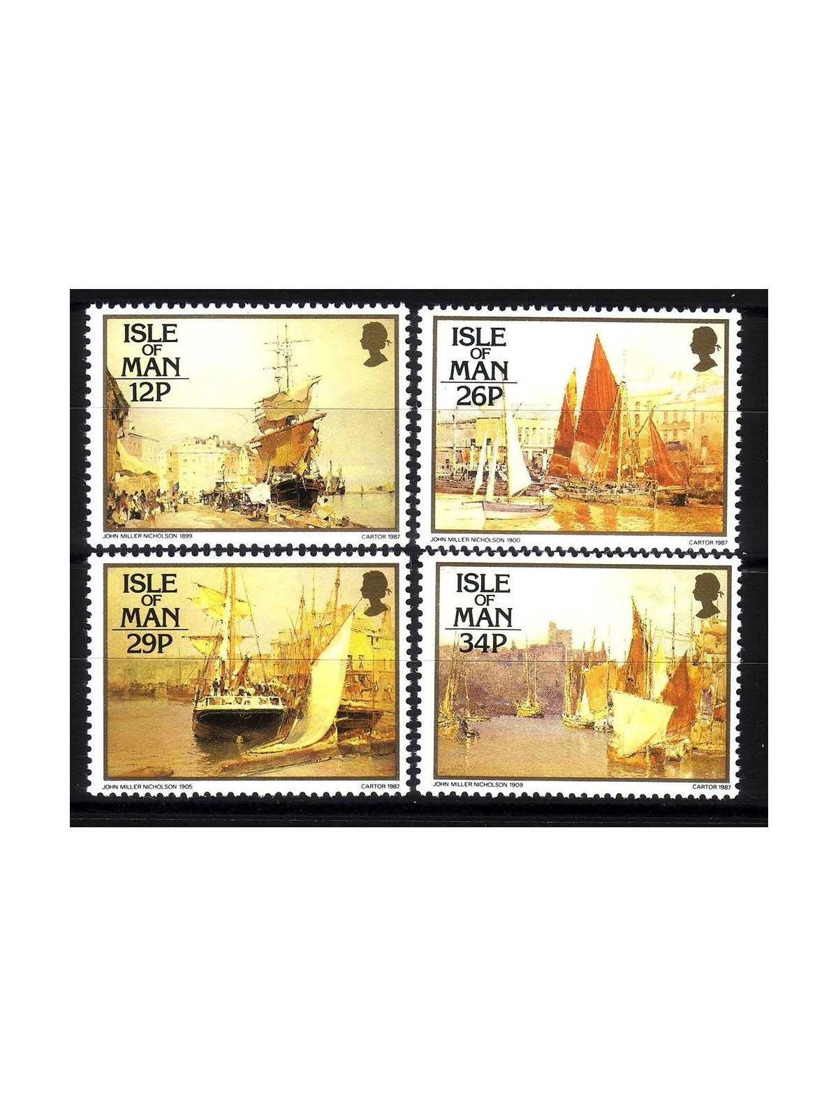 MAN 1987 John Miller Nicholson 4v MNH**