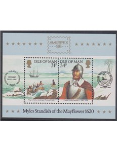 MAN 1986 Ameripex, philatelic exhibition 1 s/s MNH**