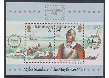 MAN 1986 Ameripex, philatelic exhibition 1 s/s MNH**