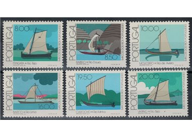 PORTUGAL 1981 River vessels 6v MNH**
