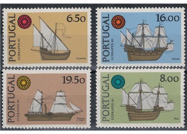 PORTUGAL 1980 Lubrapex, philatelic exhibition 4v MNH**