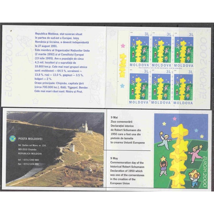 MOLDOVA 2000 Europe booklet MNH**