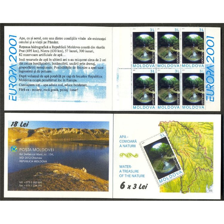 MOLDOVA 2001 Europe 1 booklet MNH**
