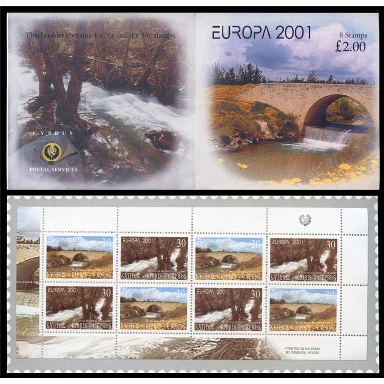 CYPRUS 2001 Europe booklet MNH**