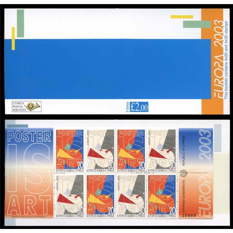 CYPRUS 2003 Europe booklet MNH**