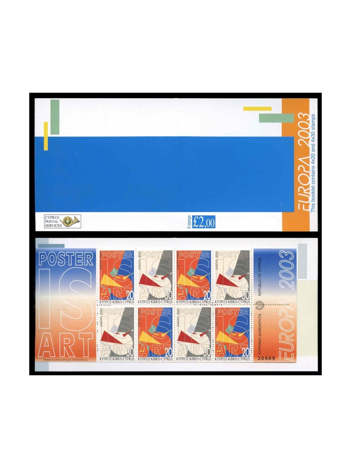 CYPRUS 2003 Europe booklet MNH**