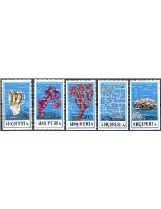 ALBANIA 1975 Corals 5v MNH**