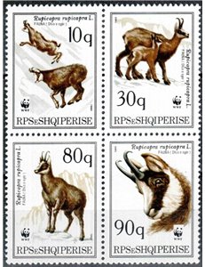ALBANIA 1990 Fauna protetta 4v MNH**