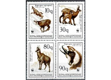 ALBANIA 1990 Fauna protetta 4v MNH**