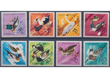 ALBANIA 1975 Waterfowl 8v MNH**