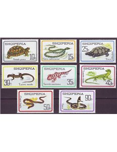 ALBANIA 1966 Fauna, rettili 8v MNH**