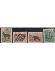 ALBANIA 1962 Fauna, animali 4v MNH**
