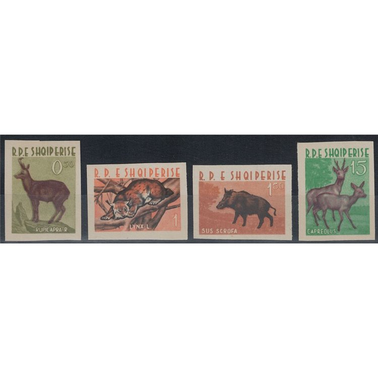 ALBANIA 1962 Fauna, animals 4v MNH**