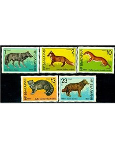 BULGARIA 1977 Fauna, animals 5v MNH**