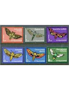 BULGARIA 1975 Fauna, farfalle 6v MNH**