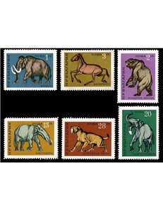 BULGARIA 1971 Animali preistorici 6v MNH**