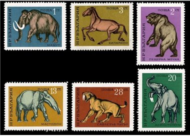 BULGARIA 1971 Prehistoric animals 6v MNH**