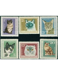 BULGARIA 1967 Cats 6v MNH**