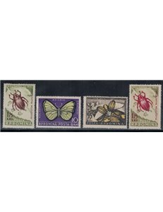 ROMANIA 1956 Insetti 4v MNH**